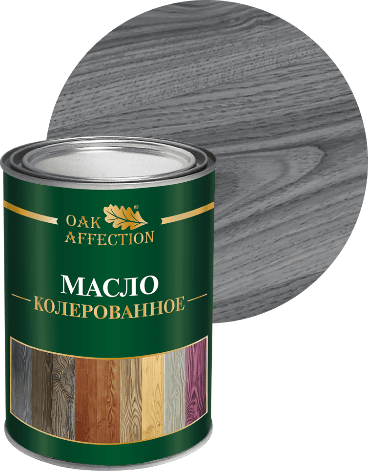 Колерованное черное масло для дерева oakaffection 1000 мл